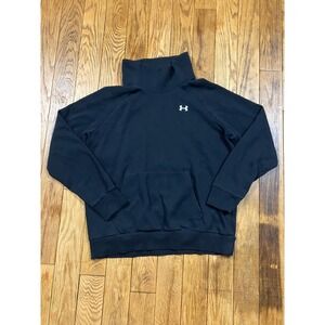 Under Armour Women's Funnel Neck Pullover Hoodie‎ Sweatshirt Black Medium
